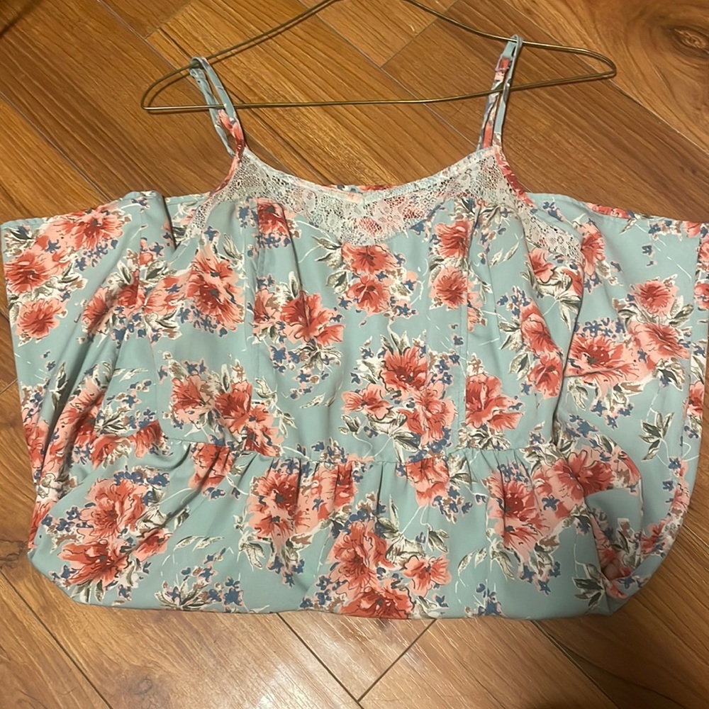 Lace and floral sundress